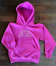 Load image into Gallery viewer, Youth Ponies Over Play Dates - Hot Pink with White