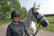 Load image into Gallery viewer, Braided Manes & Laced Reins Crewneck - Grey