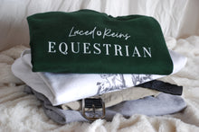 Load image into Gallery viewer, LIMITED EDITION Laced Reins EQ Signature Crewneck - Holiday Green