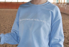 Load image into Gallery viewer, #LungingSavesLives Crewneck - Blue