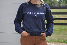 Load image into Gallery viewer, Pony Mom Crewneck - Navy