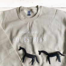 Load image into Gallery viewer, Laced Reins EQ Signature Crewneck - Sand