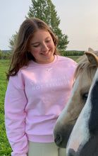 Load image into Gallery viewer, Catch Ponies Not Feelings Crewneck - Light Pink
